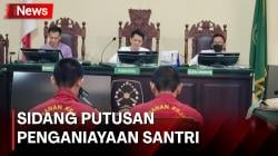 Pelaku Penganiayaan Santri di Kediri Divonis 6,5 Tahun Penjara