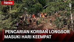 Pencarian Korban Longsor di Bandung, Jawa Barat Kembali Dilanjutkan