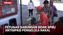 Petugas Gabungan Sidak SPBU Antisipasi Kecurangan Jelang Mudik Lebaran