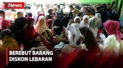 Warga Berebut Barang Diskon untuk Lebaran di Bazar Purwokerto