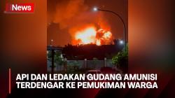 Gudang Amunisi Terbakar, Api dan Suara Ledakan Terdengar hingga ke Pemukiman Warga