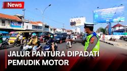 Pemudik Motor Mulai Ramaikan Jalur Pantura Cirebon Hari Ini