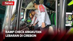 Ramp Check Angkutan Lebaran Digelar di Cirebon, Petugas Juga Tes Urine Sopir