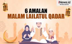 Infografis 6 Amalan Malam Lailatul Qadar Sesuai Sunnah 