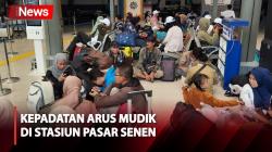 19 Ribu Peserta Mudik Gratis Padati Stasiun Pasar Senen Hari Ini