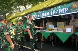 Penuhi Kebutuhan Pokok Prajurit dan Masyarakat, Kodam Diponegoro Gelar Bazar Murah 