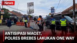 Antisipasi Kemacetan, Polres Brebes Lakukan Sistem Satu Arah