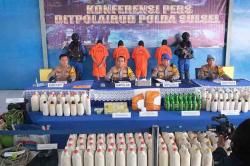 Bahan Peledak dan Ribuan Detonator Bom Ikan Diamankan Polda Sulsel