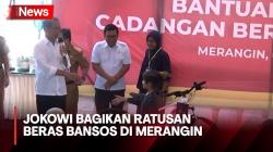 Jelang Lebaran, Jokowi Bagikan Ratusan Beras Bansos di Merangin, Jambi