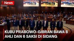 Hari Ini, Giliran Saksi dan Ahli Kubu Prabowo-Gibran Beri Keterangan di Sidang Sengketa Pipres  