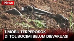  Update Pasca-Longsor Tol Bocimi KM 64, 1 Mobil yang Terperosok ke Jurang Belum Dievakuasi 
