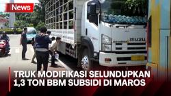 Truk Modifikasi Selundupkan 1,3 Ton BBM di Maros, Modusnya Angkut Ikan Gabus