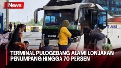 Jumlah Pemudik di Terminal Pulogebang Jakarta Timur Mengalami Kenaikan hingga 70 persen