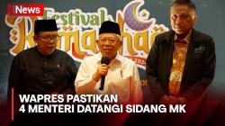 Wapres Ungkap 4 Menteri Akan Hadir di Sidang MK,Berharap Yang Terbaik Bagi Bangsa