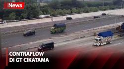 Arus Mudik di GT Cikatama Mulai Ramai, Berlakukan Contraflow Siang Ini