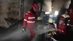 Ruko Tempat Bengkel Variasi Motor di Bengkulu Hangus Terbakar