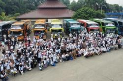 Antusiasme 700 Orang Mudik Gratis ke 3 di Kota Jawa Tengah