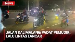 Jalan Raya Kalimalang Dipadati Pemudik, Lalu Lintas Cenderung Lancar