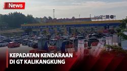 Arus Mudik di GT Kalikangkung, Terjadi Kepadatan Kendaraan