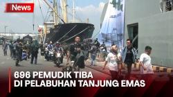 Angkut Pemudik, KRI Banda Aceh Tiba di Pelabuhan Tanjung Emas Semarang