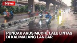Masuki Puncak Arus Mudik, Lalu Lintas di Kalimalang Terpantau Lancar