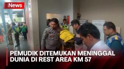 Pemudik Ditemukan Meninggal Dunia di Rest Area KM 57 Tol Jakarta-Cikampek