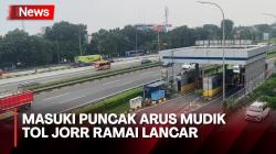 Masuki Puncak Arus Mudik, Kondisi Jalan Tol JORR Ramai Lancar