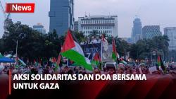 Ribuan Umat Muslim Ikut Doa Bersama untuk Gaza di Patung Kuda Jakarta Pusat
