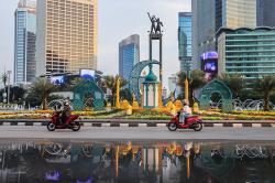 Bundaran HI Dihiasi Dekorasi Idul Fitri 1445 Hijriah