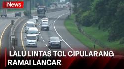 Arus Kendaraan di Tol Cipularang, Jawa Barat Terpantau Ramai Lancar