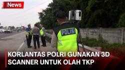  Olah TKP Kecelakaan Maut di KM 58, Korlantas Polri Gunakan 3D Scanner