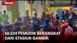 Melihat Suasana Arus Mudik di Stasiun Gambir pada H-1 Lebaran