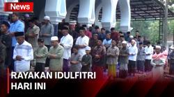 Gelar Salat Id, Jemaah  Mahfilud Duror di Jember Rayakan Idul Fitri Hari Ini