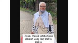 Viral Emak-Emak Mengamuk karena Tidak Dikasih Uang saat Minta-Minta<