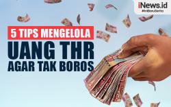 Infografis 5 Tips Mengelola Uang THR agar Tak Boros