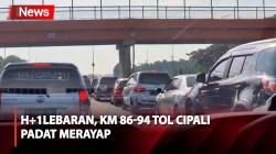 Lalu Lintas di KM 86 hingga 94 Tol Cipali Padat Merayap di H+1 Lebaran