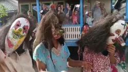 Tradisi Pawai Topeng Labu, Meriahkan Perayaan Lebaran Warga Muarojambi