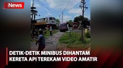 Ini Detik-Detik Minibus Dihantam Kereta Argo Semeru di Madiun