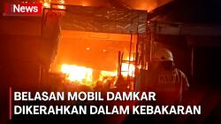  Tiga Kios Terbakar, Belasan Unit Mobil Pemadam Kebakaran Dikerahkan