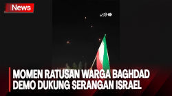 Ratusan Warga Baghdad Dukung Serangan Iran Terhadap Israel, Matilah Israel, Matilah Amerika!