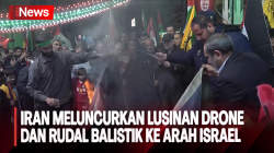 Puluhan Drone dan Rudal Balistik Iran Menyerang Israel