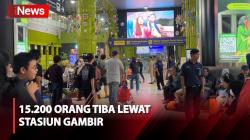 15.200 Orang Kembali ke Jakarta Lewat Stasiun Gambir Hari Ini