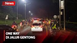 Jalur Gentong Macet, Polisi Kembali Berlakukan Rekayasa Lalu Lintas One Way
