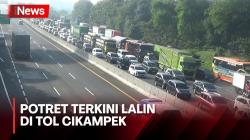 Arus Balik H+8 Lebaran, Begini Kondisi Lalin di Tol Cikampek