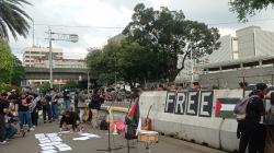 KontraS dan Musisi Gelar Aksi di Depan Kedubes AS, Minta Genosida Palestina Dihentikan