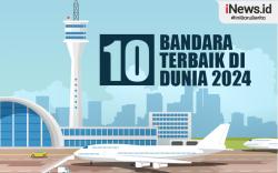 Infografis Daftar Bandara Terbaik Dunia 2024