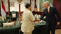 Mantan PM Inggris Tony Blair Temui Prabowo, Ucapkan Selamat Menang Pilpres 2024