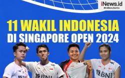Infogarfis Daftar 11 Wakil Indonesia di Singapore Open 2024
