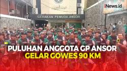 Puluhan Anggota GP Ansor Gelar Gowes 90 KM, Simbol Perjuangan Menuju Indonesia Emas 2045