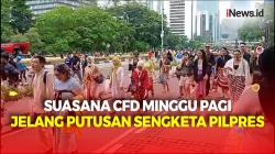 Jelang Putusan Sengketa Pilpres, Masyarakat Tetap Berolahraga dengan Nyaman di CFD Thamrin-Sudirman
